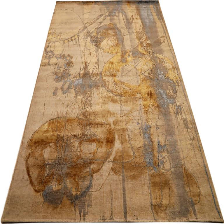  A Rug That Feels Like a Beautiful Memory
The feeling... is one of standing alone in a forgotten, grand ballroom, where sunlight streams through dusty windows to illuminate the ghost of a magnificent fresco on an ancient wall. It evokes a sense of