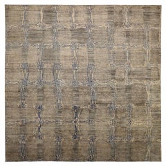 Tappeto India Modern Over Size - Lana Blu Marrone Avorio Taupe - 93872