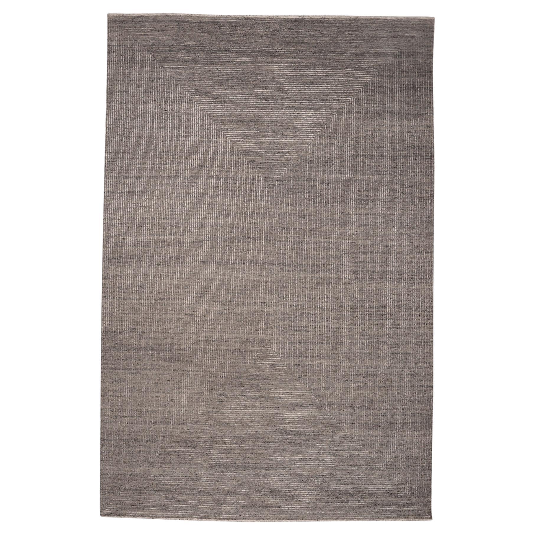 India Modern Over Size Rug - Wool Brown Design - 96565
