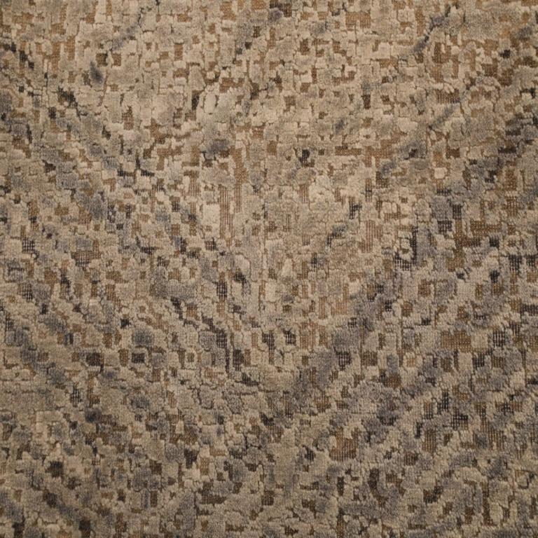 Indien The Modernity Over Size Rug - Wool Brown Ivory Taupe Design - 93868 en vente