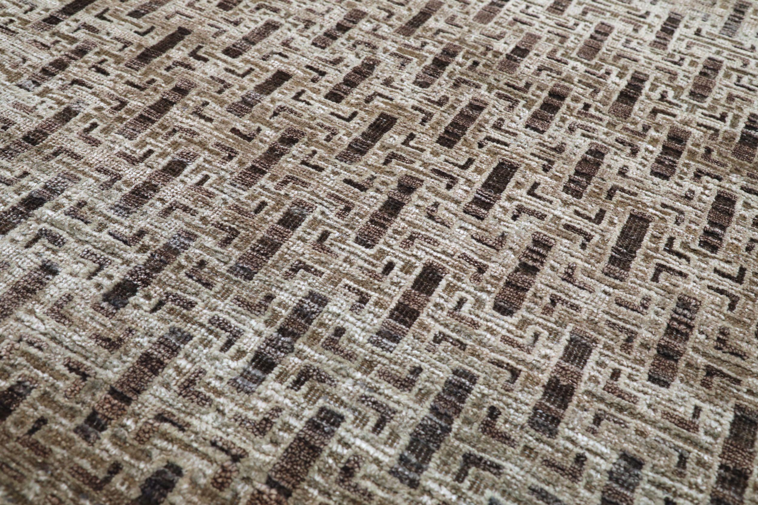 Moderne Tapis de course The Modernity - Laine Brown Design/One - 94209 en vente