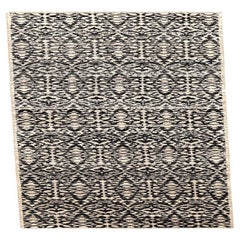 India Modern Runner Rug - Wool Brown Ivory Design - 94266