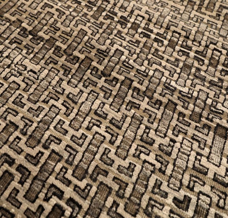 Moderne Tapis de course The Modernity - Laine Brown Design/One - 94272 en vente