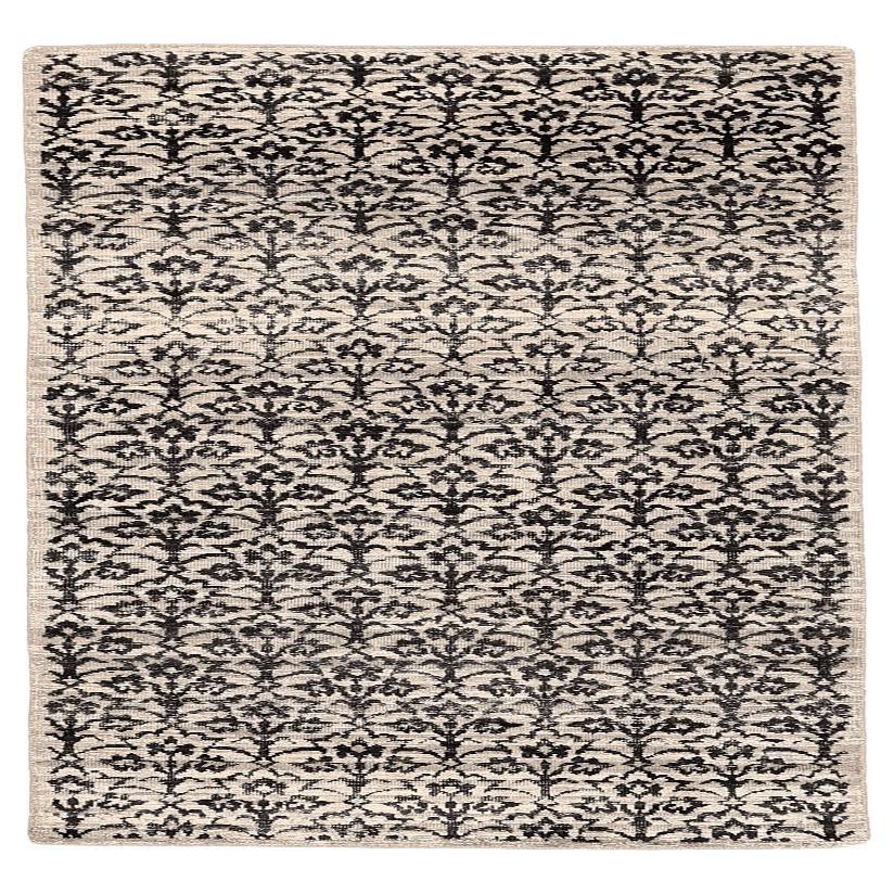 Tappeto Runner India Modern - Lana Marrone Avorio Design - 94276