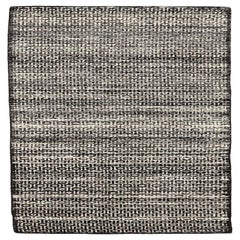 India Modern Runner Rug - Wool Brown Ivory Design - 94278