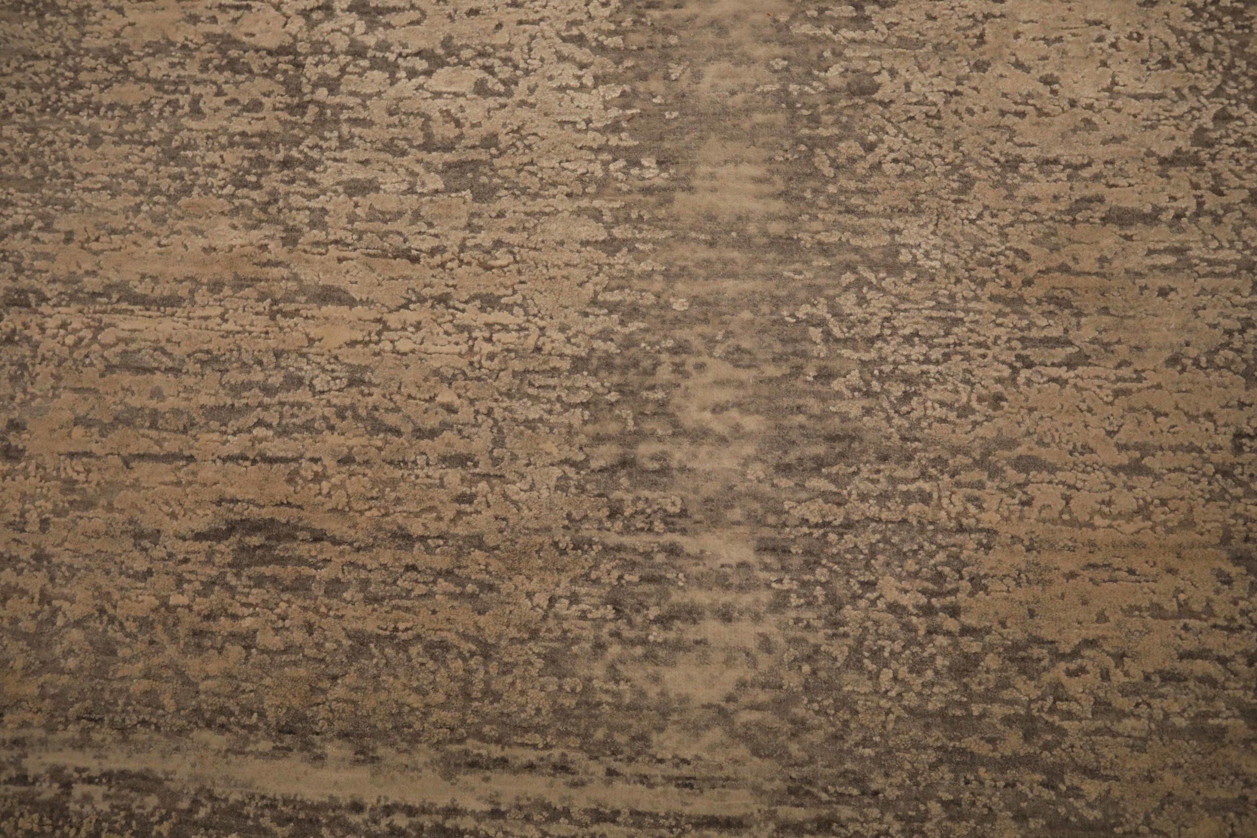 Indiano Tappeti India Modi - Lana Marrone Avorio Design - 88930 in vendita