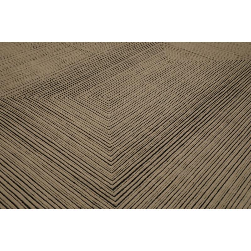 Modern India Moroccan Area Rugs - Blue Gray Design - 96627 For Sale