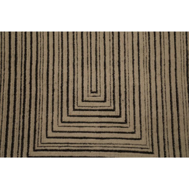 Indian India Moroccan Area Rugs - Blue Gray Design - 96627 For Sale