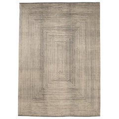 India Moroccan Area Rugs - Blue Gray Design - 96627