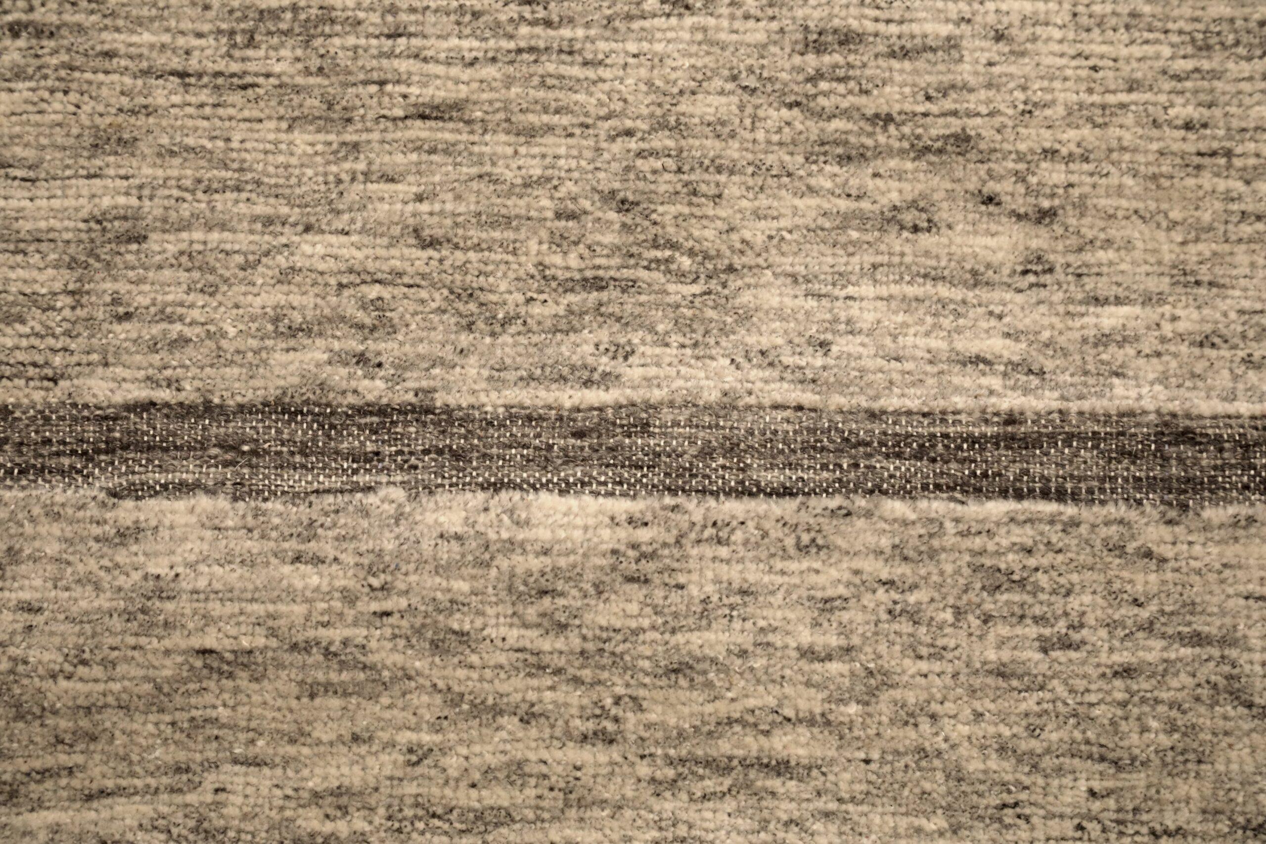 Tapis marocains Inde - Motif coton ivoire taupe - 96572 Excellent état - En vente à Dallas, TX