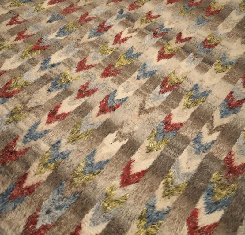 Moderno Tappeti India Moroccan Area Rugs - Lana Blu Marrone Verde Avorio Rosso - 94516 in vendita