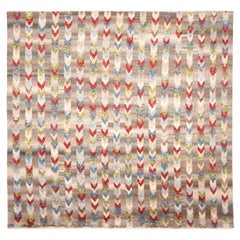 Tappeti India Moroccan Area Rugs - Lana Blu Marrone Verde Avorio Rosso - 94516