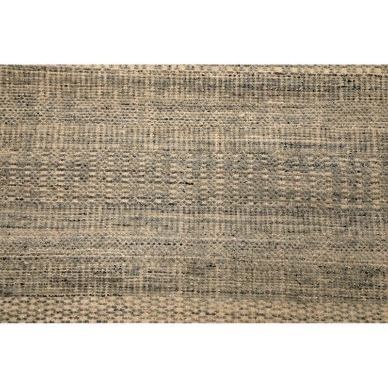 Indien Marokkanischen Bereich Teppiche - Wolle Blau Elfenbein Design - 94471 (Handgeknüpft) im Angebot
