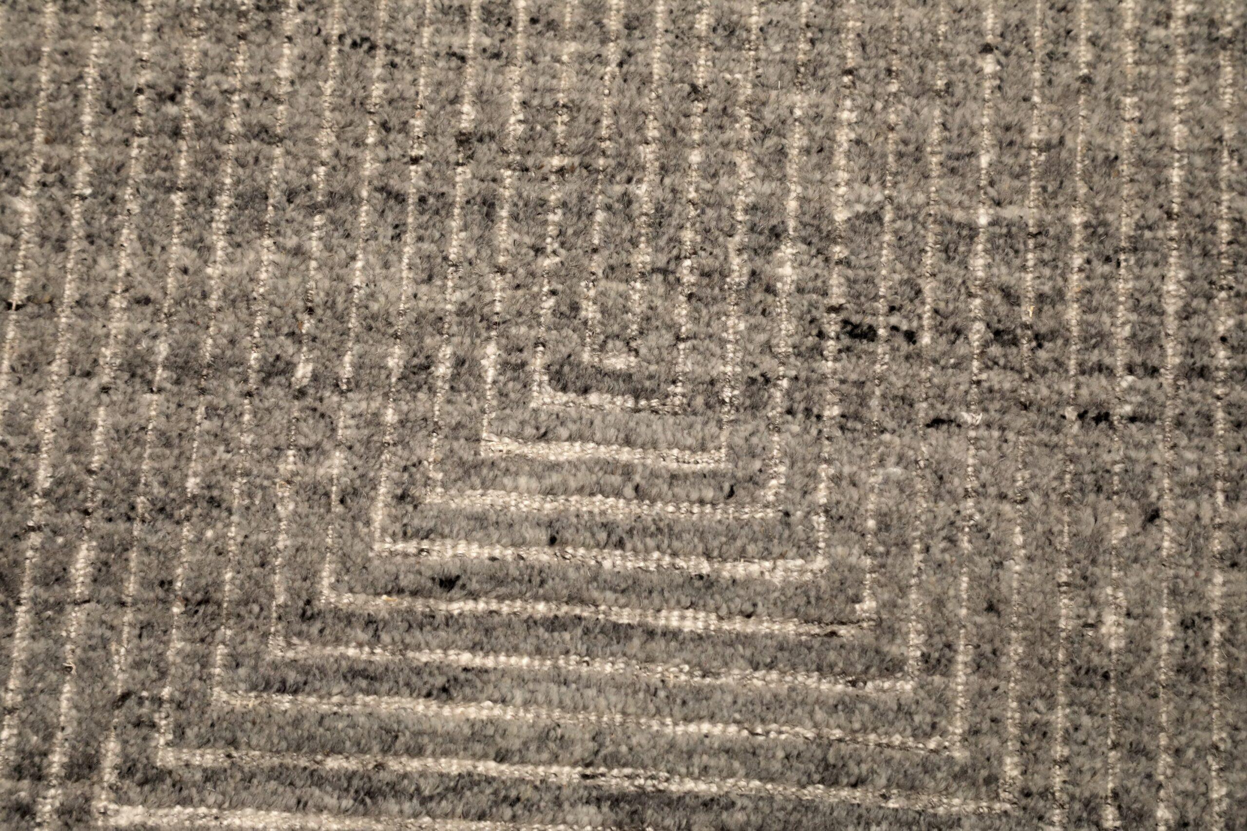 India Moroccan Area Rugs - Wool Brown Design - 96554 In Excellent Condition For Sale In Dallas, TX