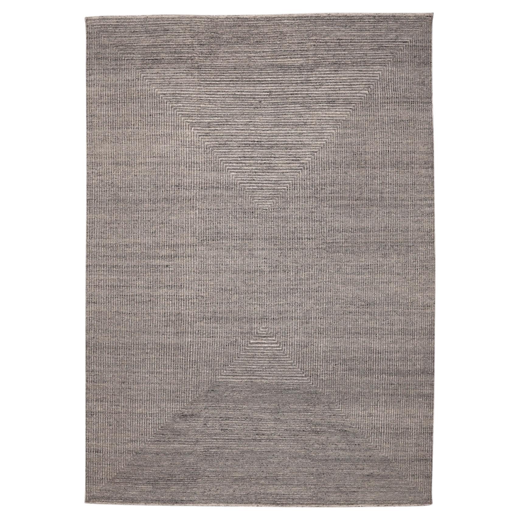 Indien Marokkanische Teppiche - Wolle Brown Design - 96554