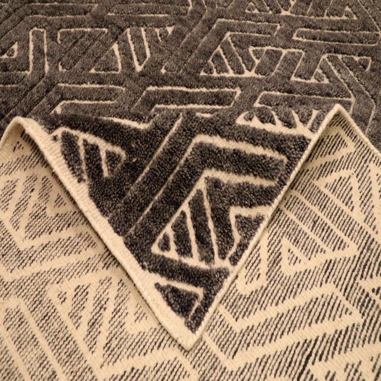India Alfombras Marroquíes - Lana Marrón Diseño Marfil - 94223 Indio en venta