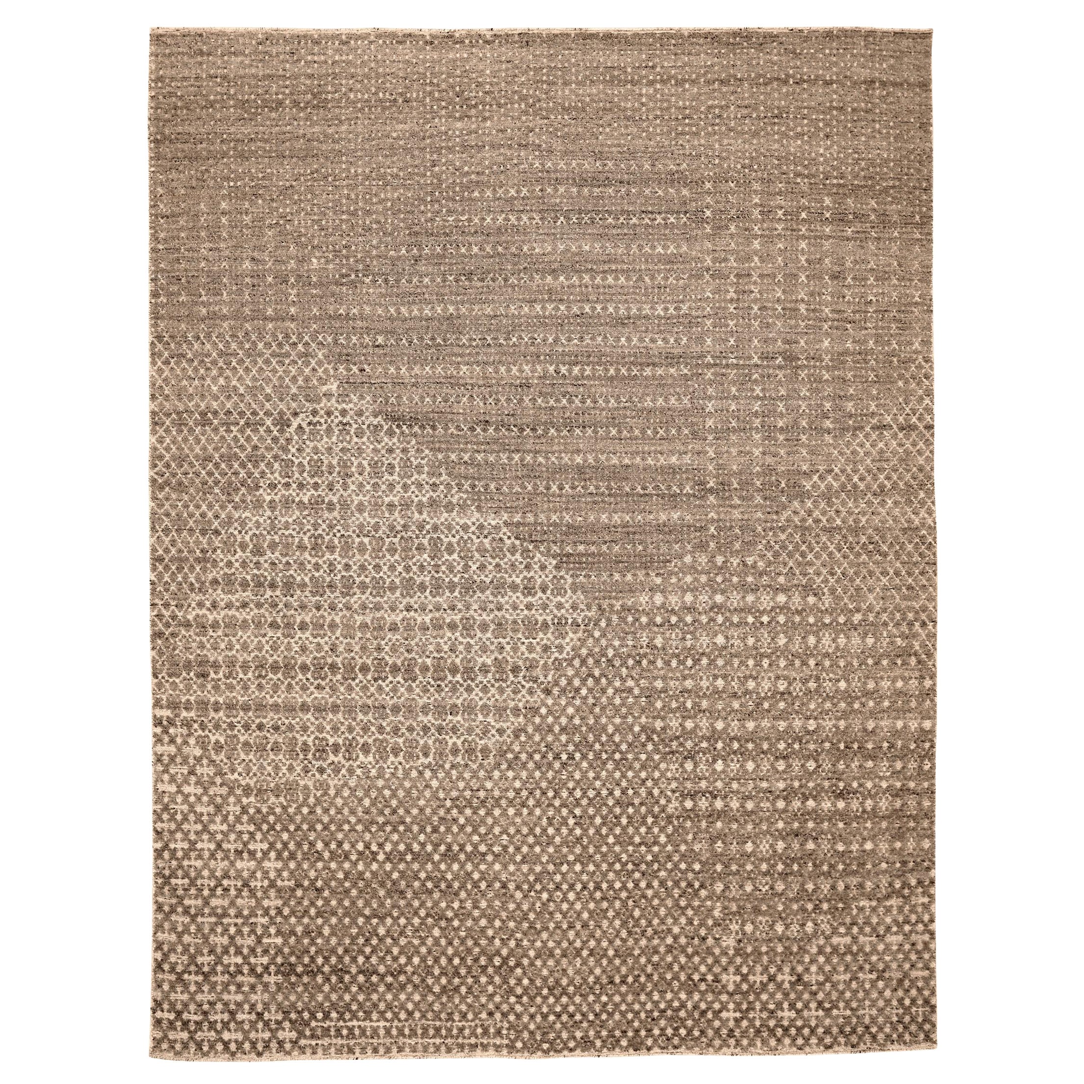 Tappeti India Moroccan Area Rugs - Lana Marrone Avorio Design - 94226
