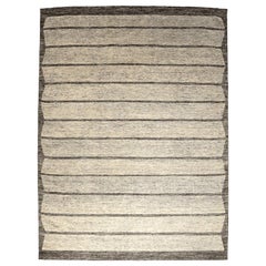 Indien Marokkanische Teppiche - Wolle Braun Elfenbein Design - 94438