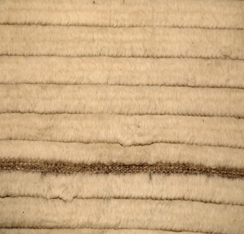 Tappeti India Moroccan Area Rugs - Lana Marrone Avorio Design - 94445 In condizioni ottime in vendita a Dallas, TX