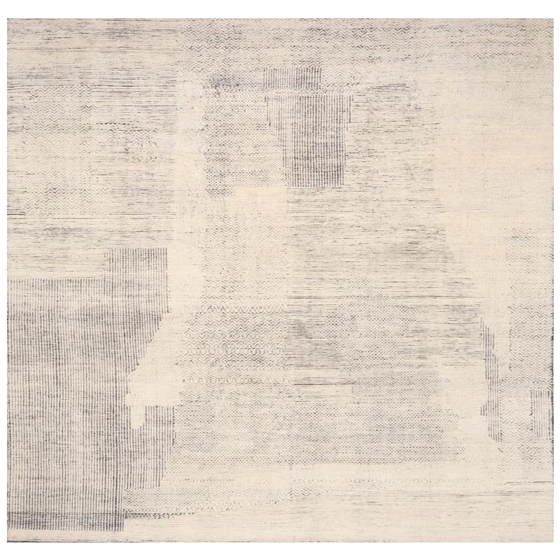 Indien Marokkanische Teppiche - Wolle Braun Elfenbein Design - 94478