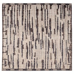 Indien Marokkanische Teppiche - Wolle Braun Elfenbein Design - 94508