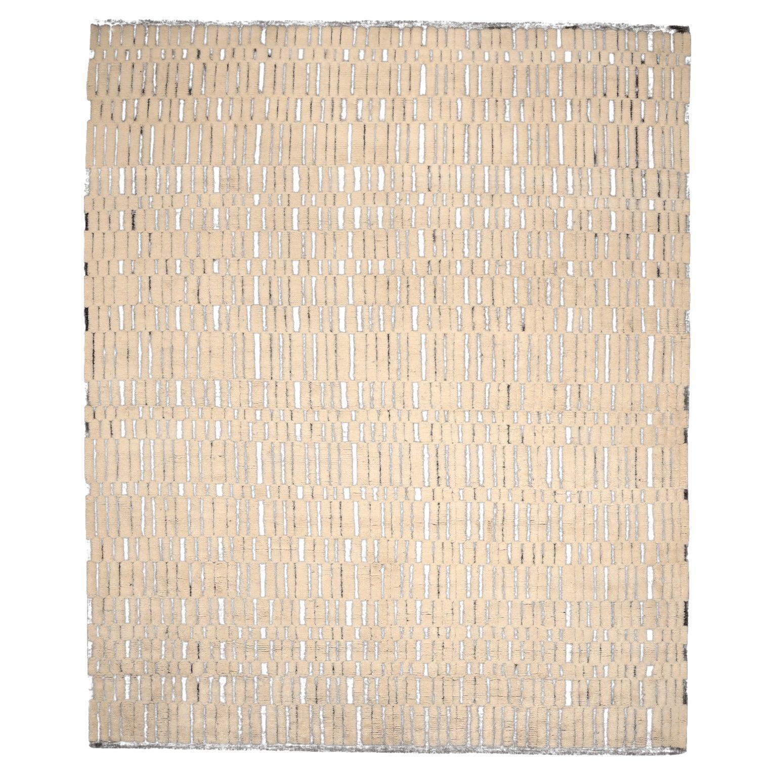 Tappeti India Moroccan Area Rugs - Lana Marrone Avorio Design - 96561