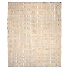 Indien Marokkanische Teppiche - Wolle Braun Elfenbein Design - 96561