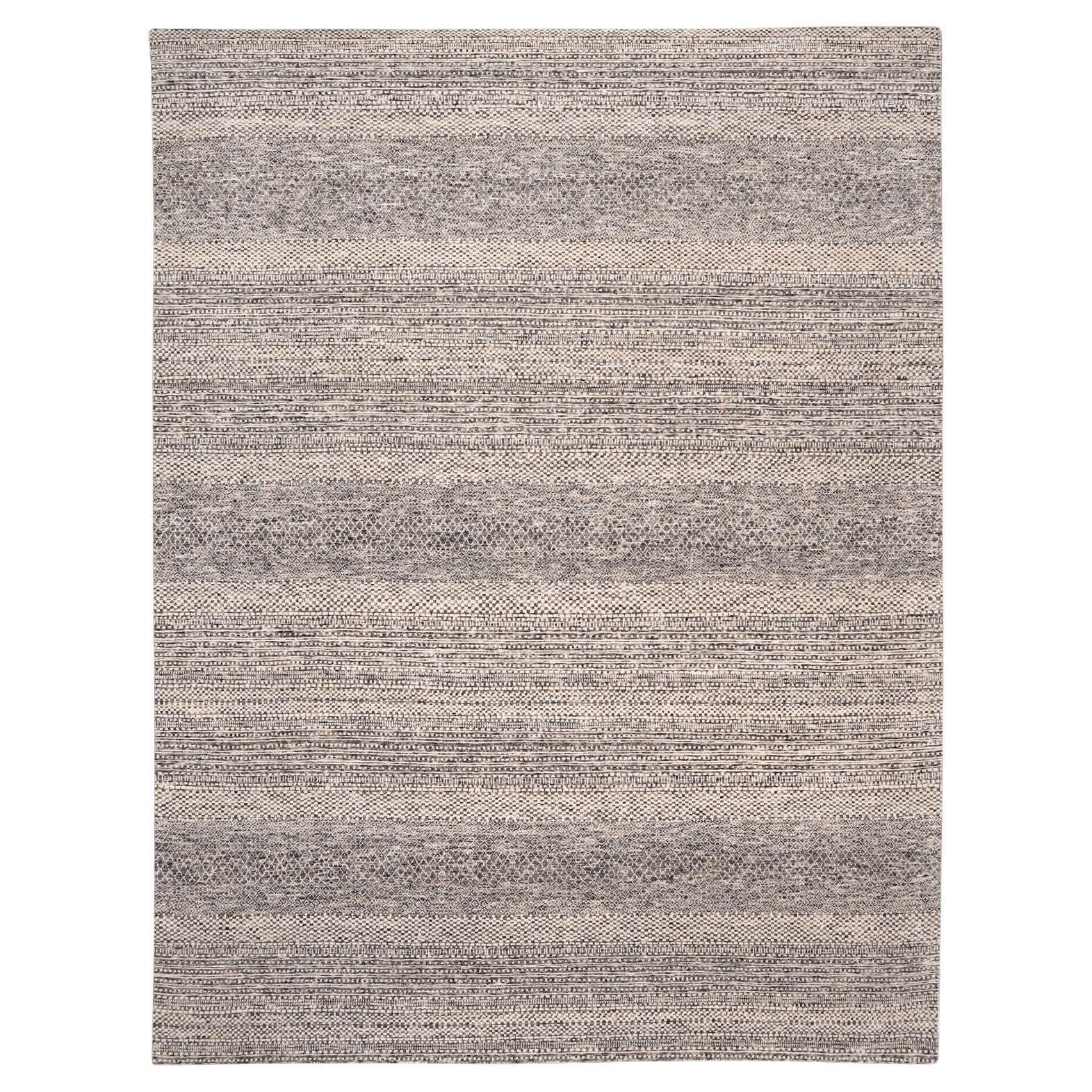 Indien Marokkanische Teppiche - Wolle Braun Elfenbein Design - 96584