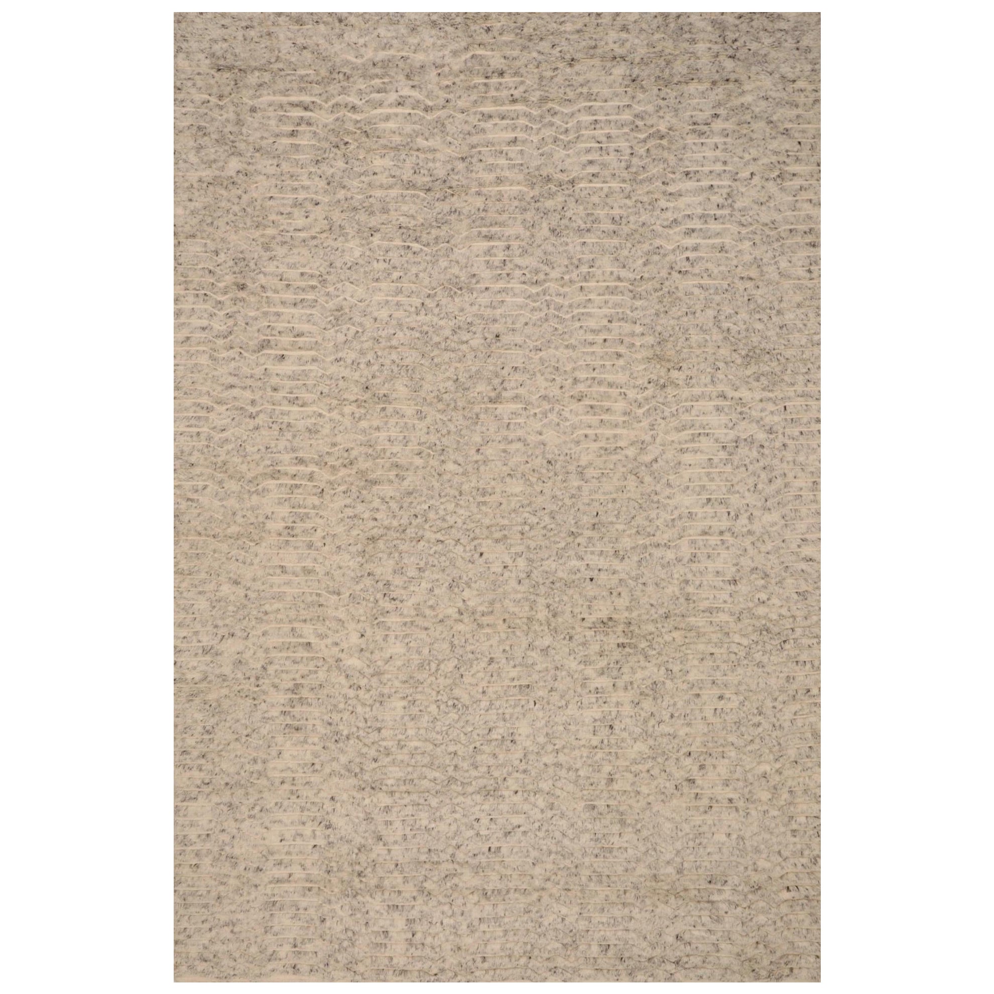 Tapis de sol marocain de l'Inde - Laine Brown Design/One - 99617 en vente