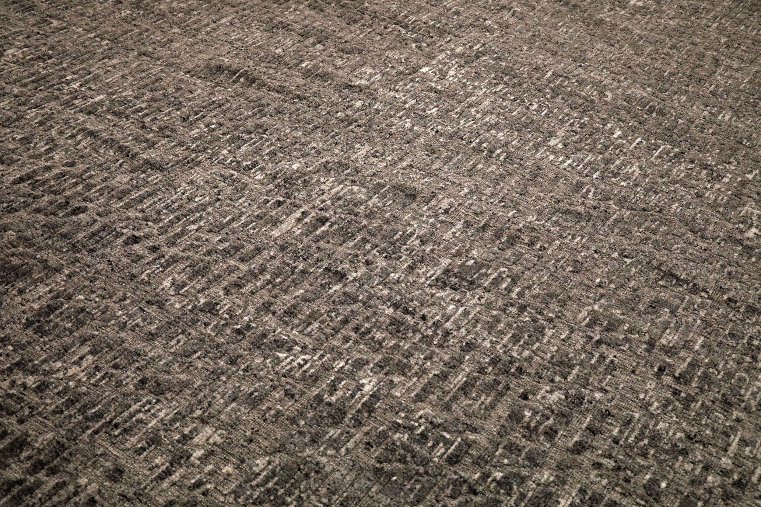 India Moroccan Area Rugs - Wool Brown Taupe Design - 94228 In Excellent Condition For Sale In Dallas, TX
