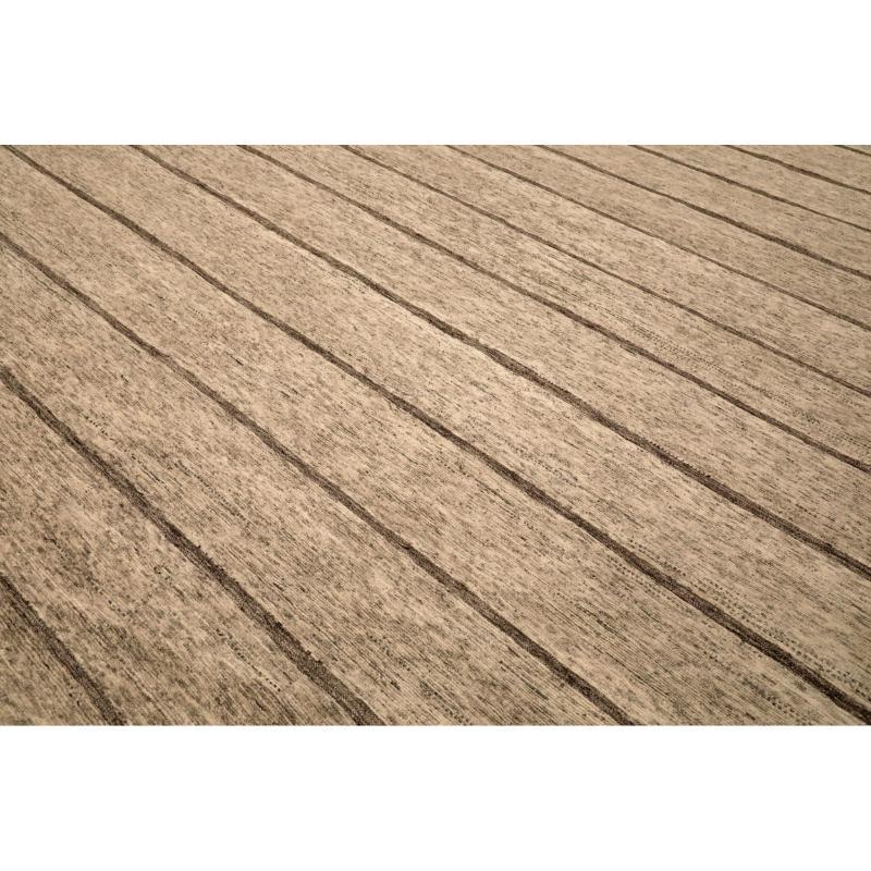 Modern India Moroccan Area Rugs - Wool Brown Taupe Design - 94476 For Sale