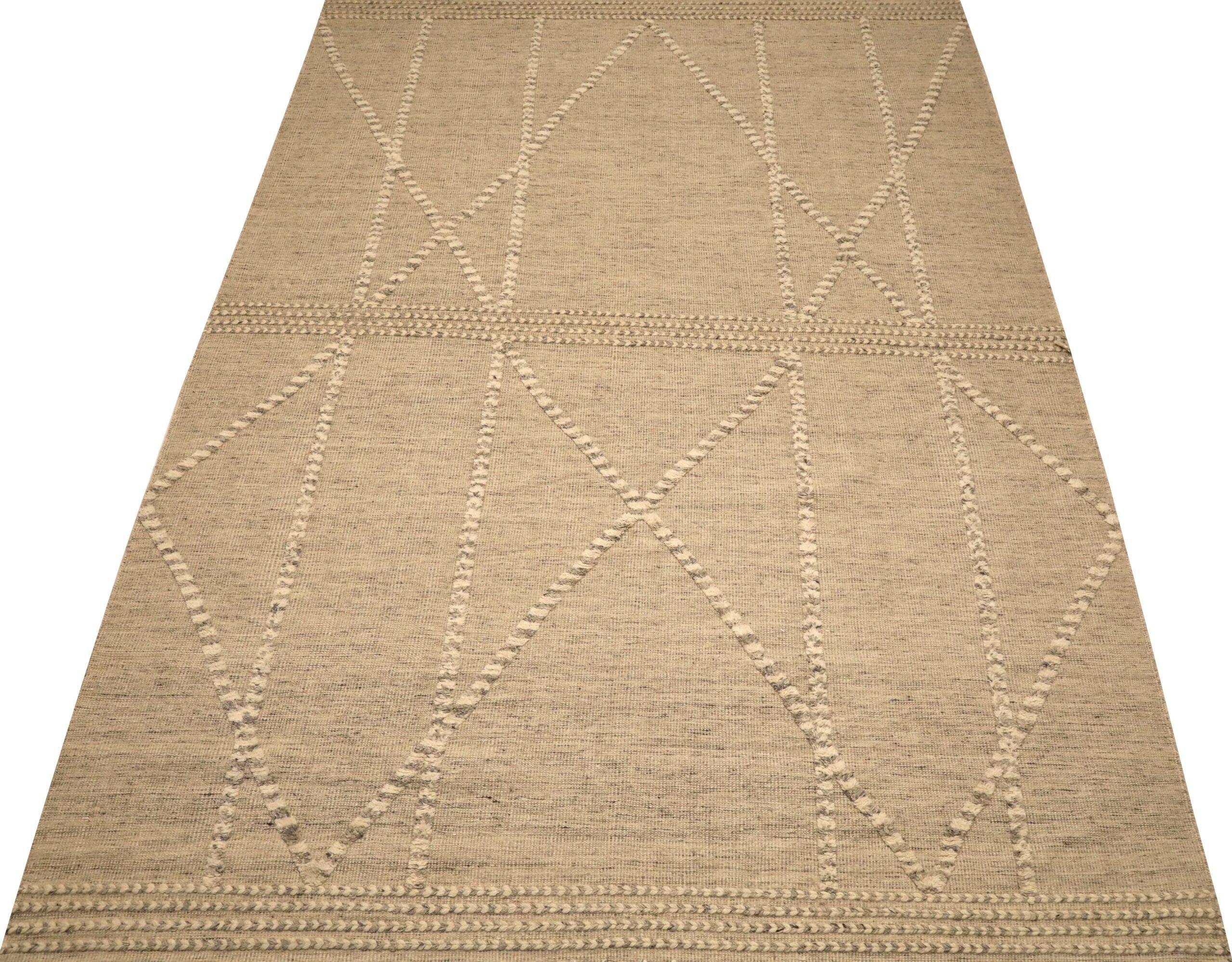 Modern Geometric Wool Area Rug

This extraordinary rug manifests serene minimalism and precise geometric clarity. Its refined tonal palette and intricate textured pattern create an unyielding foundation of elegance and tactile intrigue for any
