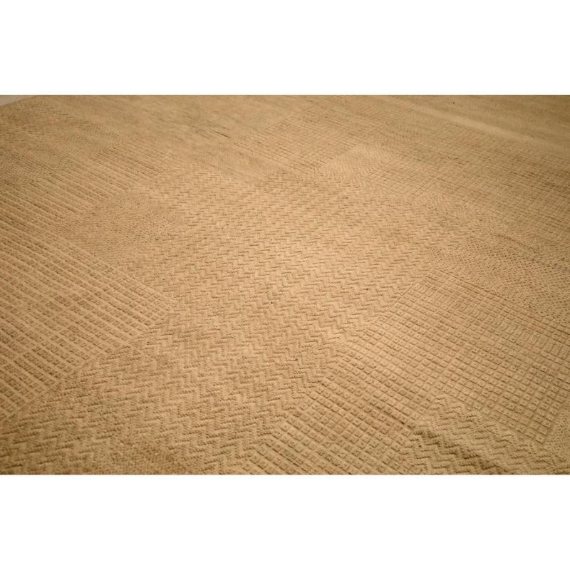 Modern India Moroccan Area Rugs - Wool Ivory Design - 94453 For Sale