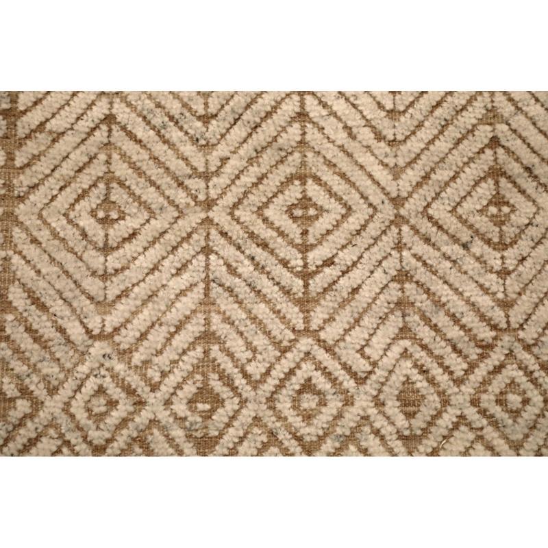 India Moroccan Area Rugs - Wool Ivory Design - 94457 In Excellent Condition For Sale In Dallas, TX