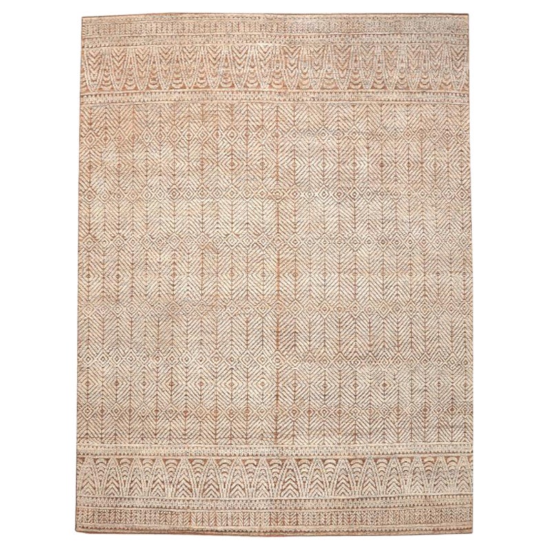 Tappeti India Moroccan Area Rugs - Wool Ivory Design - 94457