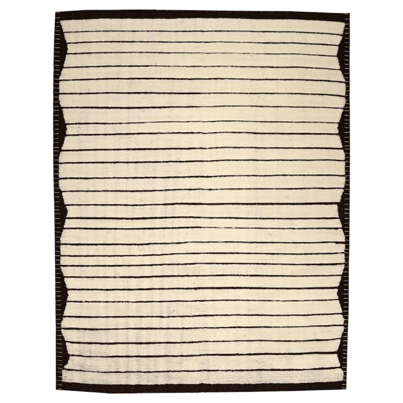 Tappeti India Moroccan Area Rugs - Wool Ivory Design - 94466