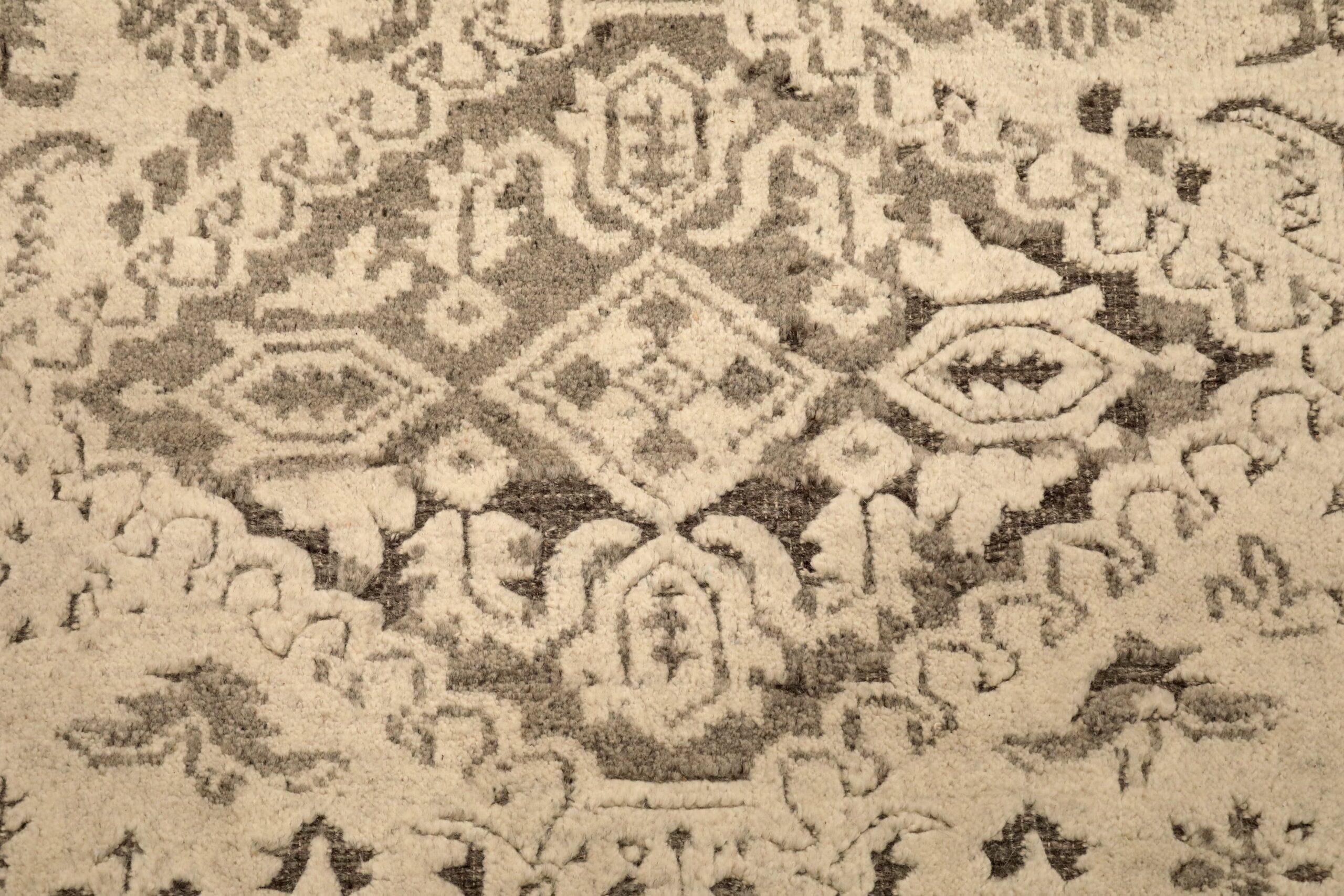 Tappeti India Moroccan Area Rugs - Wool Ivory Design - 96534 In condizioni ottime in vendita a Dallas, TX