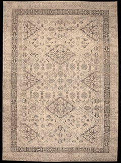 India Moroccan Area Rugs - Wool Ivory Design - 96534