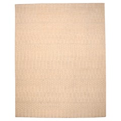 India Moroccan Area Rugs - Wool Ivory Design - 96582