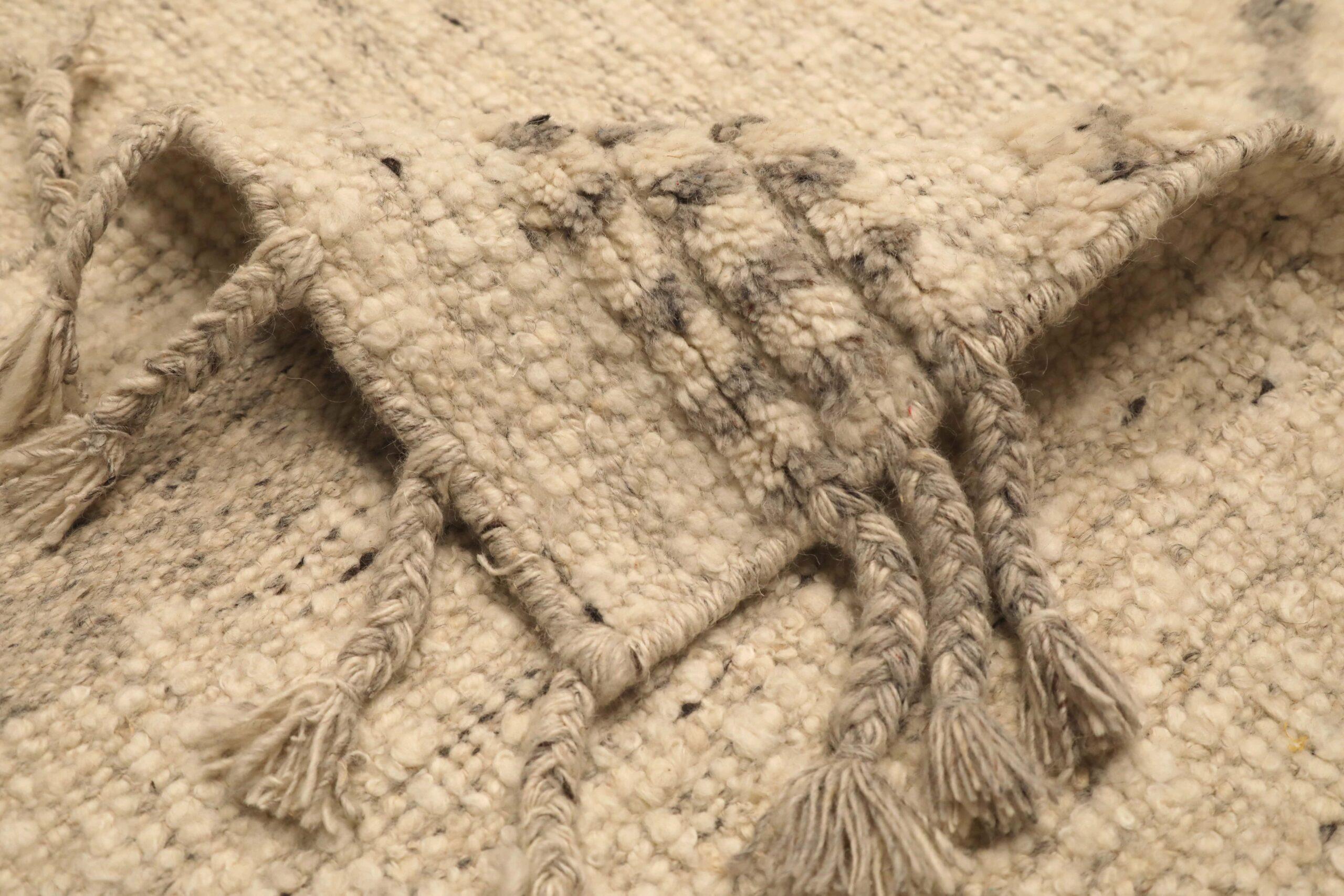 Tappeti India Moroccan Area Rugs - Wool Ivory Design - 96625 In condizioni ottime in vendita a Dallas, TX