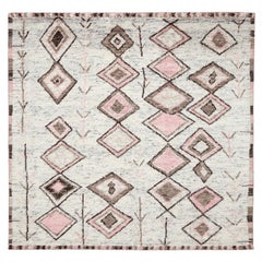 Tappeti India Moroccan Area Rugs - Lana Avorio Rosa - 94505