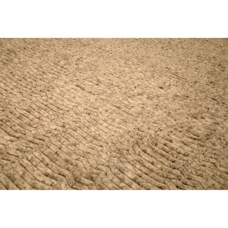 India Alfombras Marroquíes - Lana Diseño Topo Marfil - 94467 Moderno en venta
