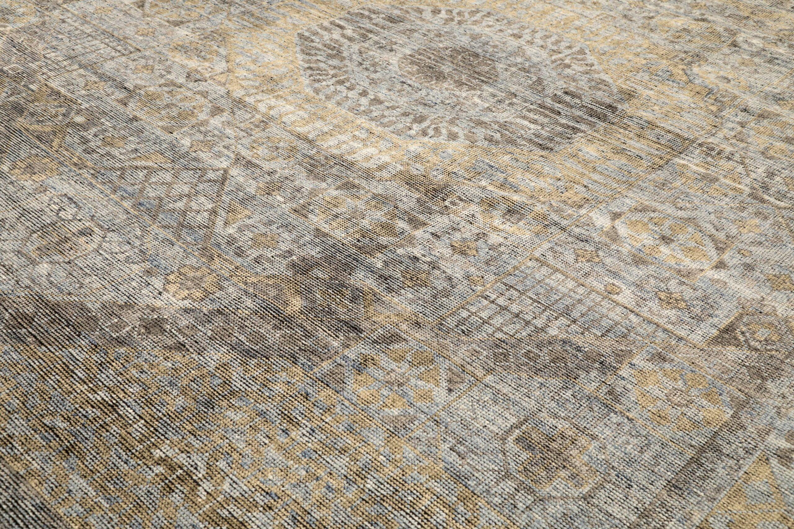 Alfombras Marroquíes India - Lana Gris / plata - 96589 Moderno en venta
