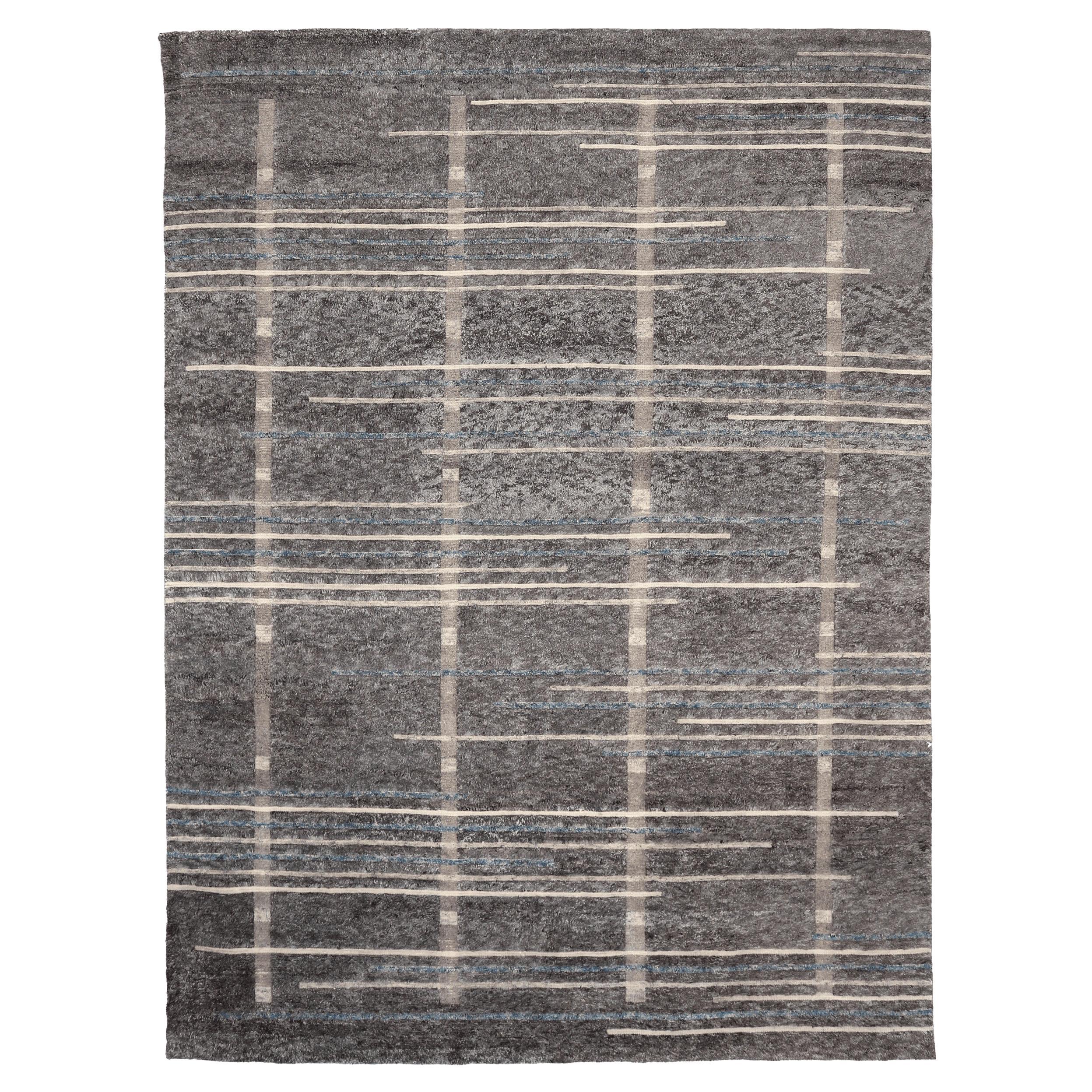 Tappeto India Moroccan Over Size - Design Marrone Lana - 94530 in vendita