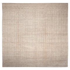Tappeto India Moroccan Over Size - Lana Marrone Avorio Design - 94451