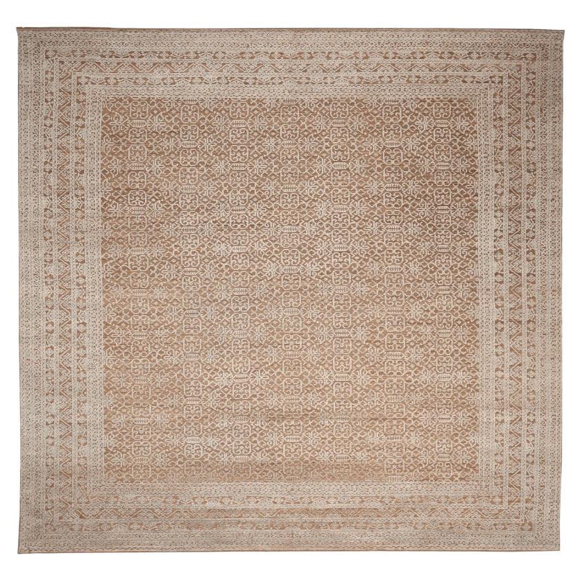 Tappeto India Moroccan Over Size - Lana Marrone Avorio Design - 94468