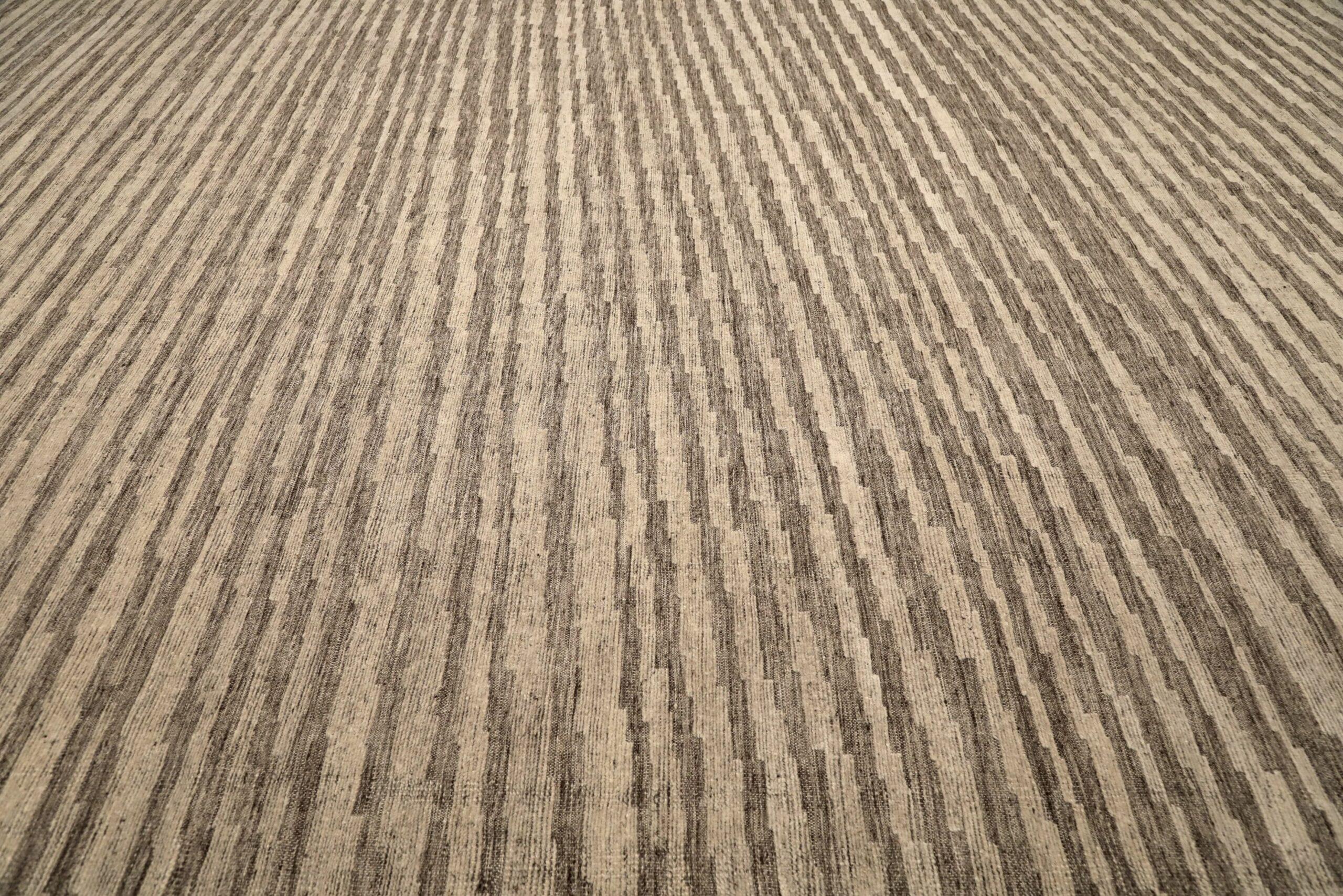 India Moroccan Over Size Teppich - Wolle Braun Elfenbein Design - 96571 im Zustand „Hervorragend“ im Angebot in Dallas, TX