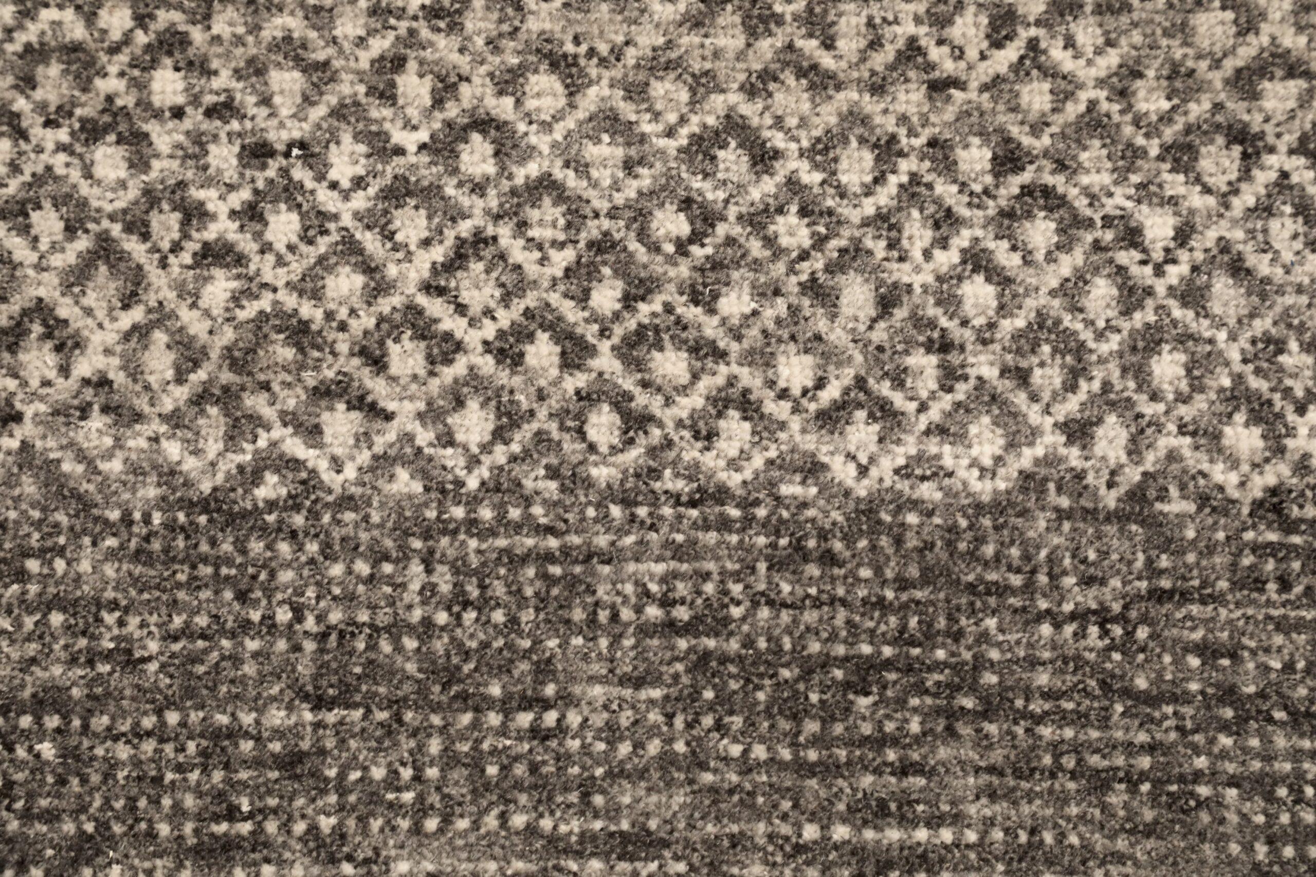 Tappeto India Moroccan Over Size - Lana Marrone Avorio Design - 96590 In condizioni ottime in vendita a Dallas, TX