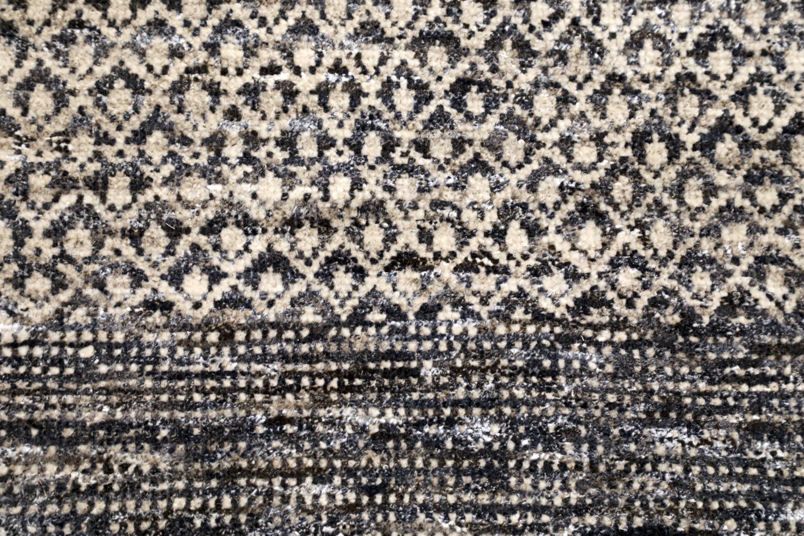 Tappeto India Moroccan Over Size - Lana Marrone Avorio Design - 96596 In condizioni ottime in vendita a Dallas, TX