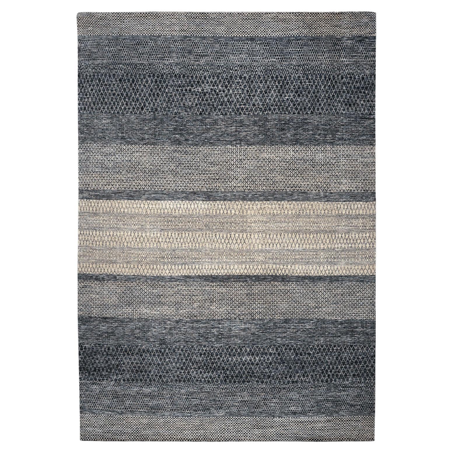 Tappeto India Moroccan Over Size - Lana Marrone Avorio Design - 96596